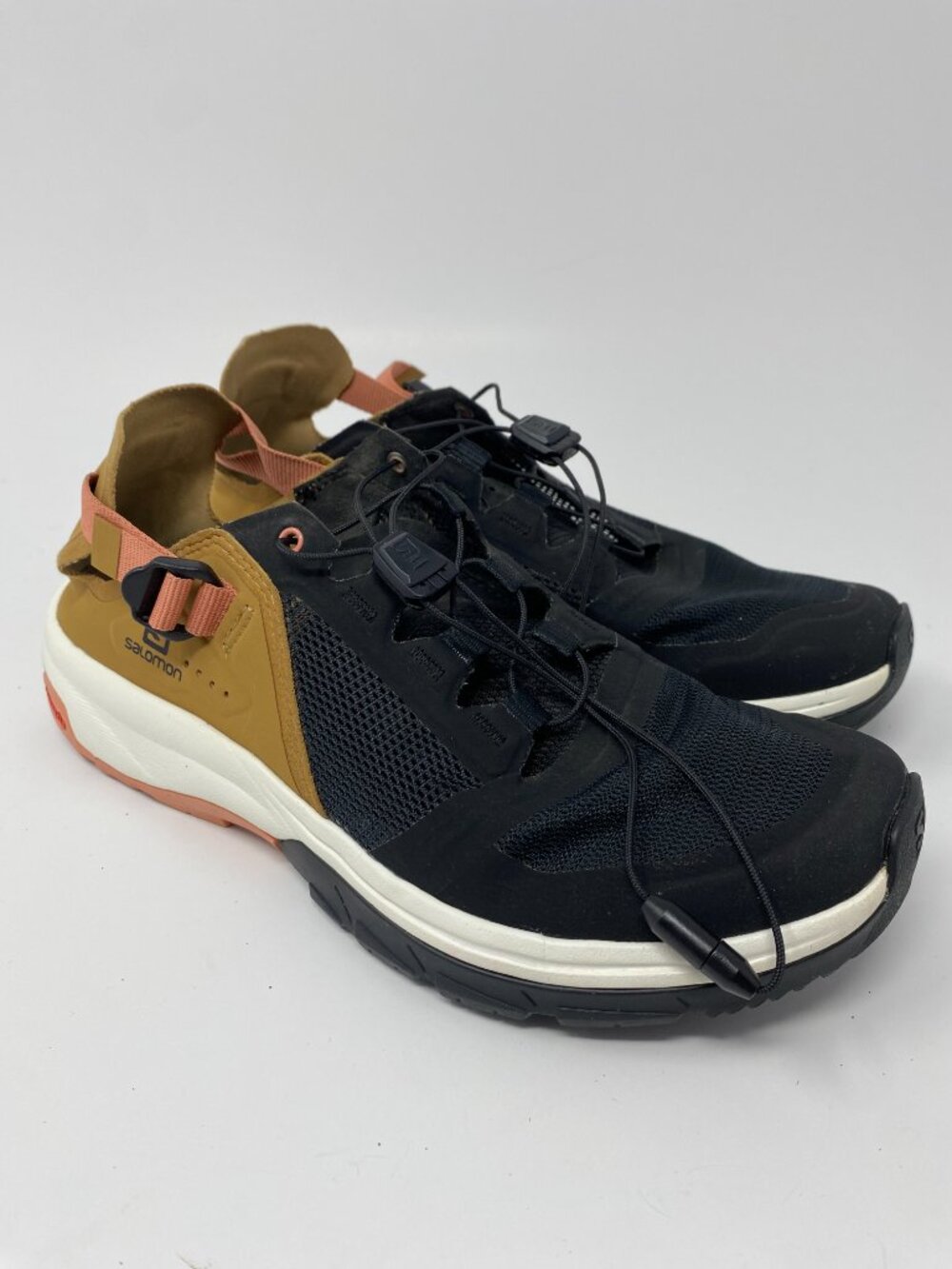 Salomon Techamphibian TA4 Water Shoes Womens 7.5 Black Brown Orange Hiking Trail - Picture 4 of 16